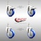 Service Caster 4 Inch 316SS Blue Polyurethane 12mm Threaded Stem Caster Lock Brake, 2PK SS316TSTTL20S414-PPUB-BLUE-M1215-2S2 - alternate 4